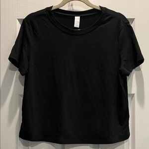 Elegant Black Short Sleeve Women's Tee